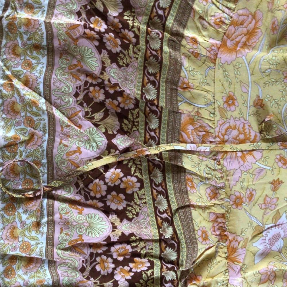 HP💝Yellow vneck boho minidress - Picture 8 of 8